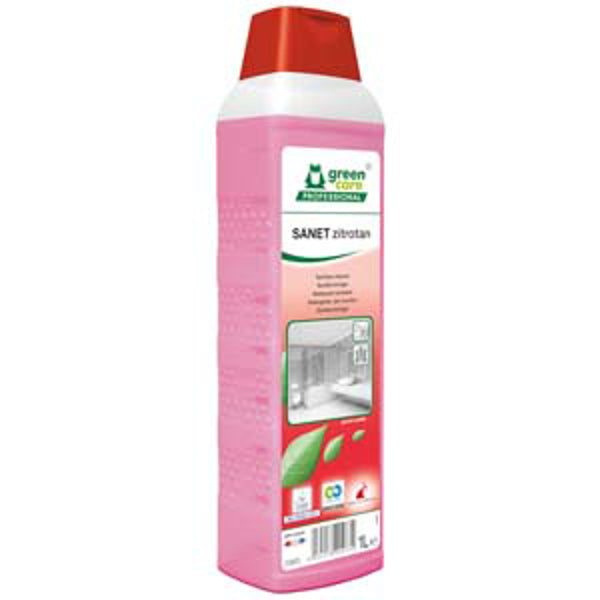 Tana GreenCare Prof SANET Zitrotan saniteettitilojenpuhdistusaine 1L - Tukkupakkaus 10-pack (10L)