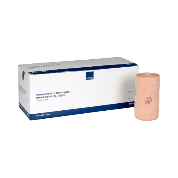 ABENA tuki/kompressioside Light 10cmx5m vähäelastinen hakaset 10kpl - Tukkupakkaus 5pkt