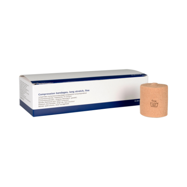 ABENA tuki/kompressioside Fine 6cmx7m runsaselastinen hakaset 8kpl - Tukkupakkaus 10pkt