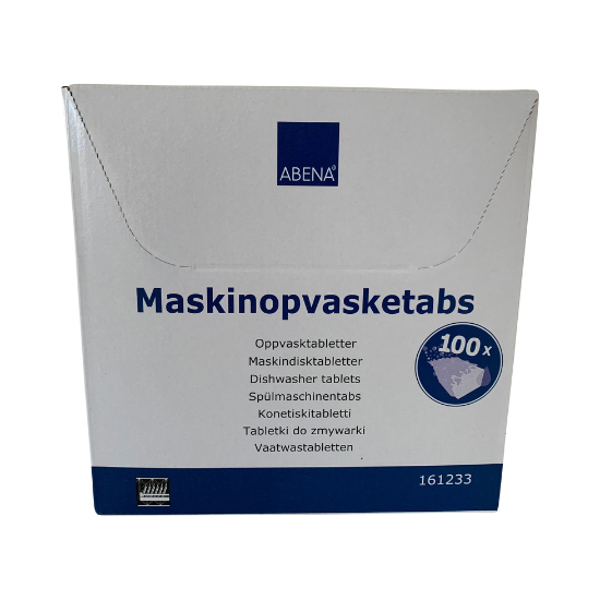 ABENA mini konetiskitabletti klooriton 100kpl - Tukkupakkaus 5ltk (500 tablettia)