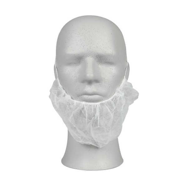 ABENA partasuoja kuminauha pään takaa valkoinen 100kpl - Tukkupakkaus 20pkt