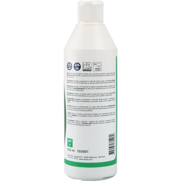 ABENA teräksenhoitoaine 500ml käyttövalmis hajusteeton - Tukkupakkaus 12kpl