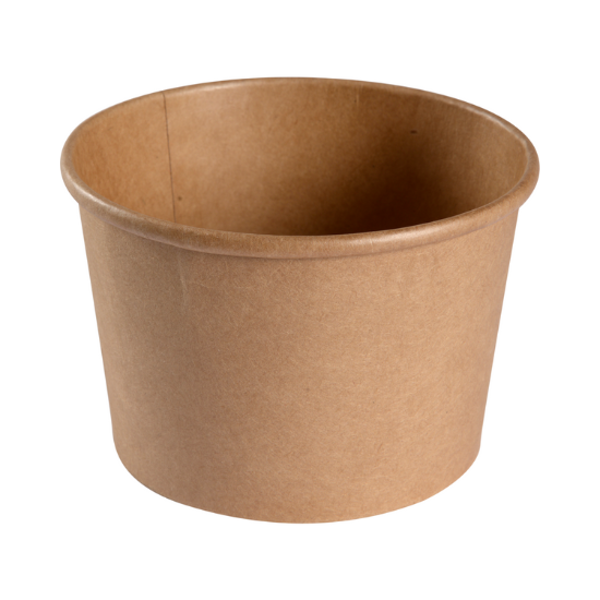 GASTRO kulho 500ml 7,7cm Ø11.5cm ruskea kraft/PE 50kpl - Tukkupakkaus 10pkt