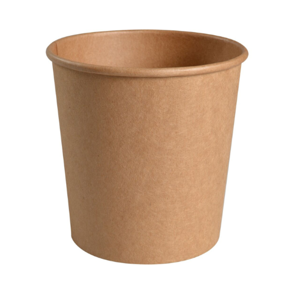 GASTRO kulho 750ml 11,3cm Ø11.5cm ruskea kraft/PE 50kpl - Tukkupakkaus 10pkt