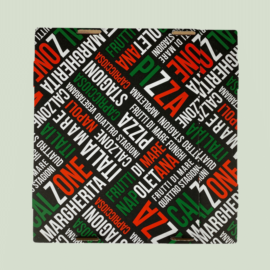 2-os. pizzalaatikko "musta" 34 cm - Myyntierä: 100 kpl