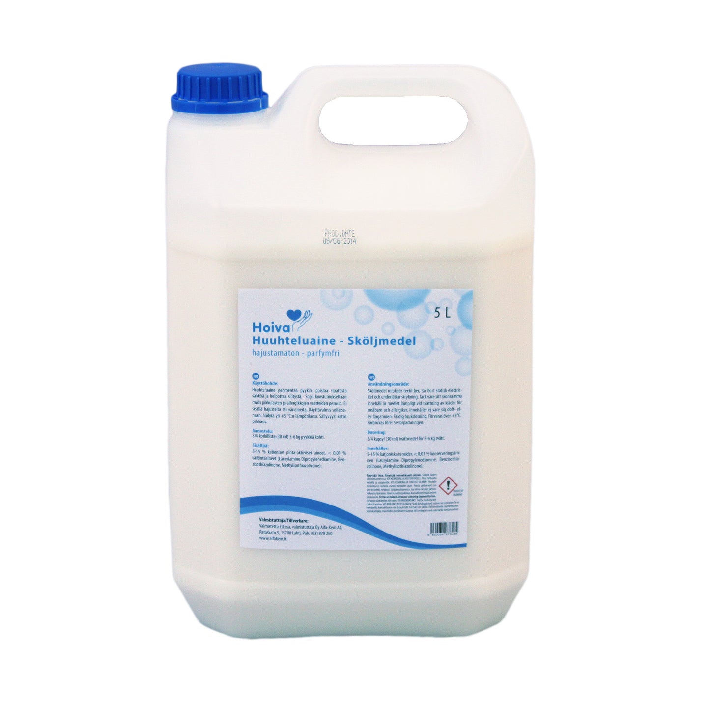 HOIVA HAJUSTAMATON TEKSTIILIEN HUUHTELUAINE 5L - Tukkupakkaus 3kpl (15L)