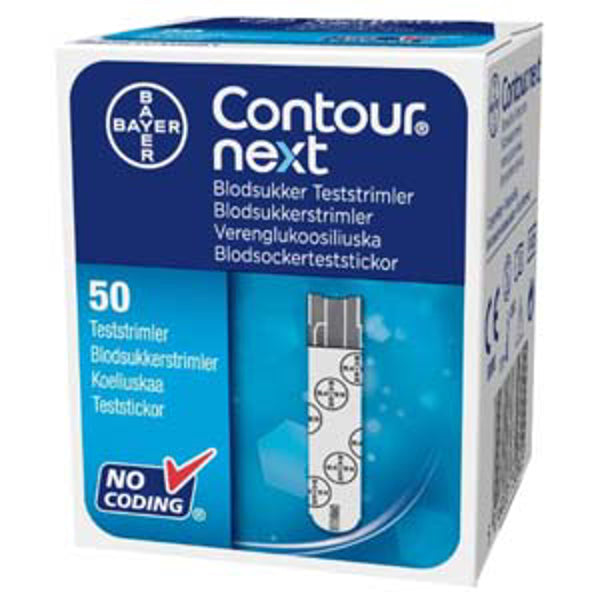 Bayer Contour Next testiliuska verensokerimittariin 50kpl