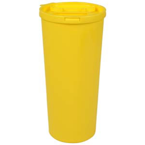 Uson riskijäteastia 3000ml korkea 29,5cm Ø13,2cm keltainen 1kpl