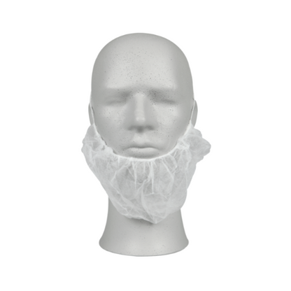 ABENA partasuoja korvalenkeillä valkoinen 100kpl - Tukkupakkaus 20pkt