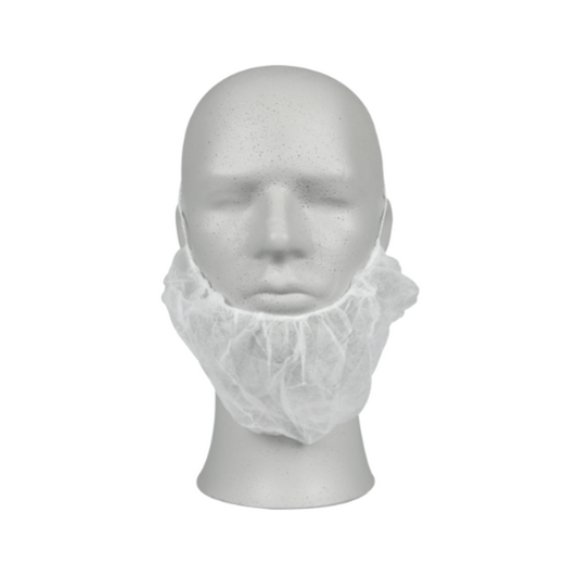 ABENA partasuoja korvalenkeillä valkoinen 100kpl - Tukkupakkaus 20pkt