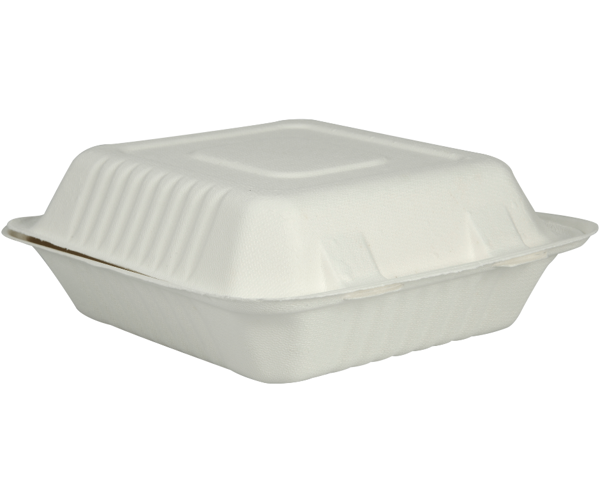 GASTRO take away rasia bagassi 223x201x77mm 1-os. valkoinen 50kpl - Tukkupakkaus 4pkt (200kpl)