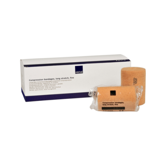 ABENA tuki/kompressioside Fine 8cmx7m runsaselastinen hakaset 8kpl - Tukkupakkaus 10pkt