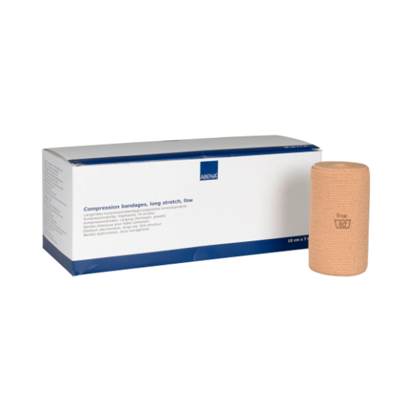 ABENA tuki/kompressioside Fine 10cmx7m runsaselastinen hakaset 8kpl - Tukkupakkaus 5pkt