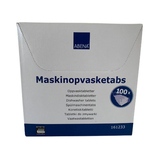 ABENA mini konetiskitabletti klooriton 100kpl - Tukkupakkaus 5ltk (500 tablettia)