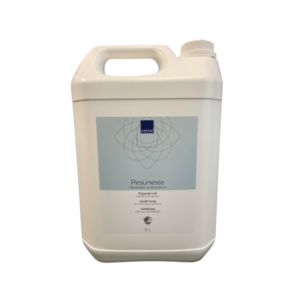 ABENA pesuneste iholle ja hiuksille hajusteeton 5L kanisteri - Tukkupakkaus 3kpl (15L)