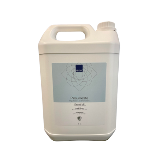 ABENA pesuneste iholle ja hiuksille hajusteeton 5L kanisteri - Tukkupakkaus 3kpl (15L)