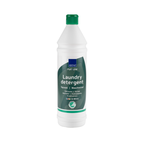 PURI-LINE pyykinpesuneste 1L hajusteeton - Tukkupakkaus 12-pack (12L)