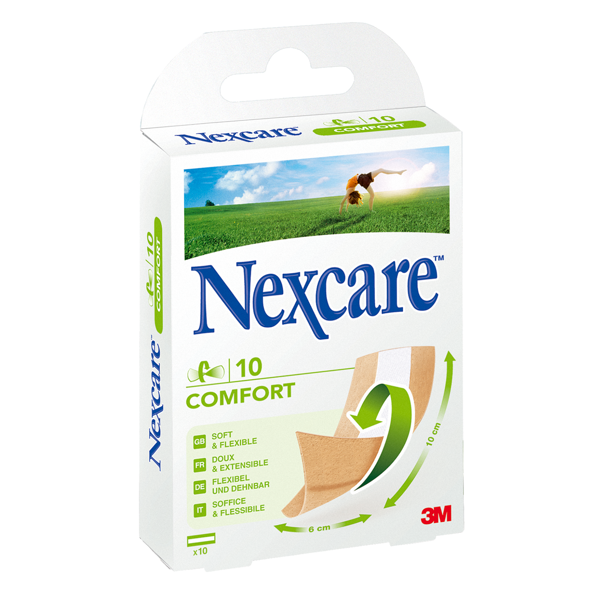 Nexcare Comfort laastari 10x6cm 10kpl
