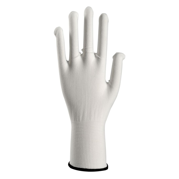Polyesterialuskäsine valkoinen 12pr - Tukkulaatikko 50pkt