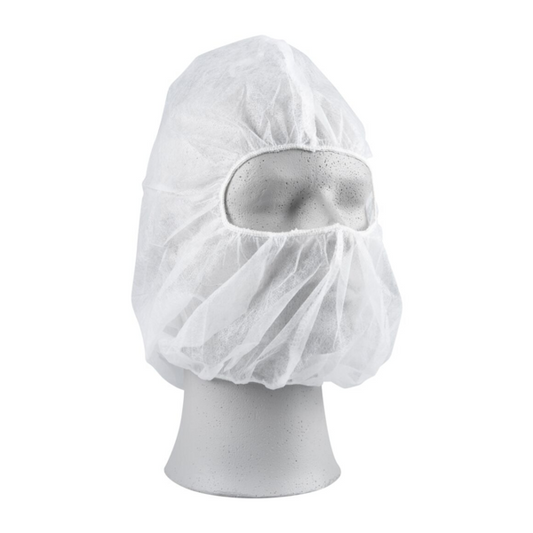 ABENA Balaclava-myssy valkoinen 100kpl - Tukkupakkaus 10pkt