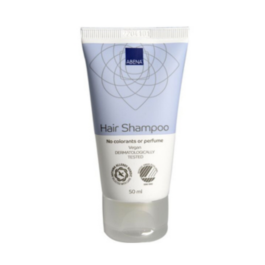 ABENA Hair Shampoo hiustenpesuaine hajusteeton 50ml - Tukkupakkaus 24kpl
