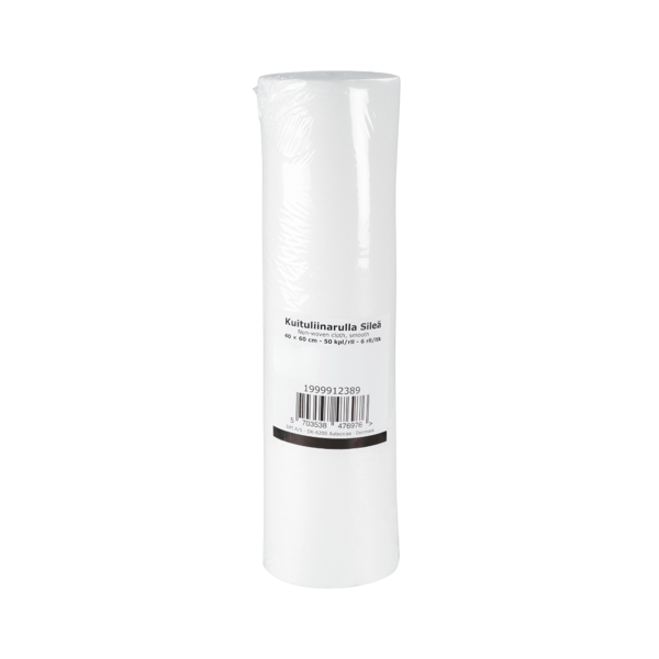Kuituliinarulla sileä 40x60cm 50kpl/rll perforoitu 1rll - Tukkulaatikko 6rll