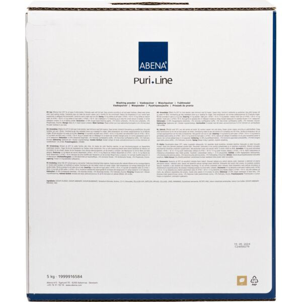 PURI-LINE pyykinpesujauhe valko hajusteeton 5kg - Tukkupakkaus 2kpl (10kg)