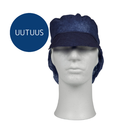 UUTUUS ABENA kuitukangasmyssy lipalla L sininen 100kpl - Tukkupakkaus 10pkt