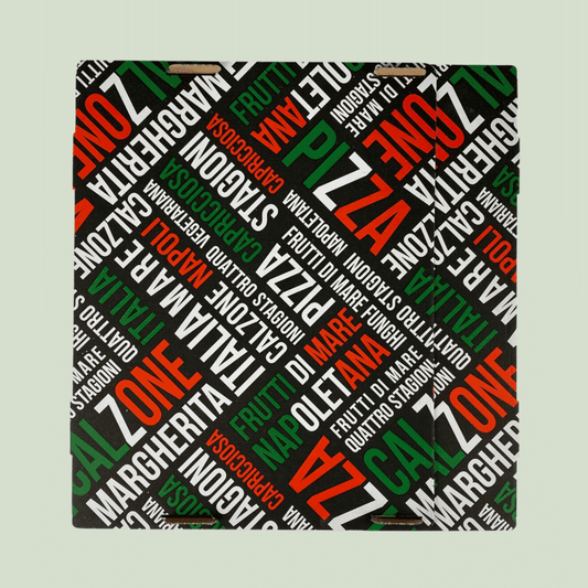 2-os. pizzalaatikko "musta" 34 cm - Myyntierä: 100 kpl