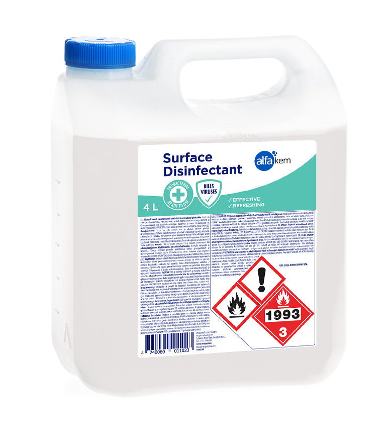 ALFA-KEM PINTADESINFEKTIOAINE 4L KANISTERI - Tukkupakkaus 3kpl (12L)