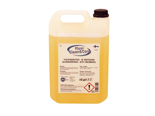 FLOOR CLEAN&CARE 5L LATTIOIDEN YLEISPUHDISTUS&HOITOAINE - Tukkupakkaus 3kpl (15L)