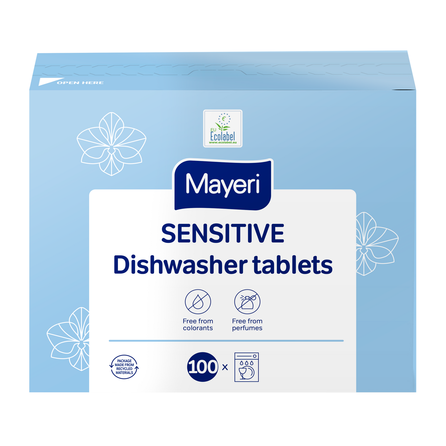 MAYERI SENSITIVE KONETISKITABLETTI ALL-IN-ONE 100KPL - Tukkupakkaus 4kpl (400tablettia)