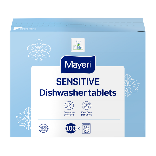 MAYERI SENSITIVE KONETISKITABLETTI ALL-IN-ONE 100KPL - Tukkupakkaus 4kpl (400tablettia)